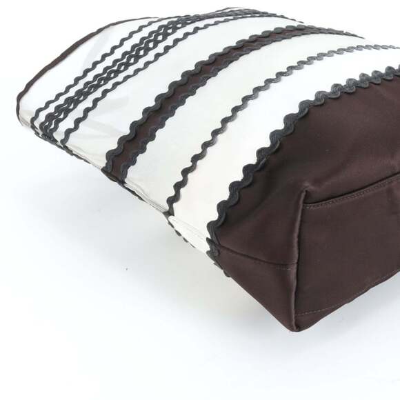 Miu Miu Miu Archive Tote Bag Shoulder Handbag Stripe Women's - Picture 6 of 11